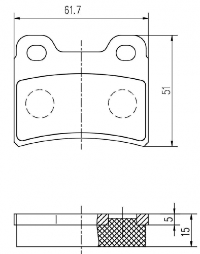 MAPCO 6880 Комплект тормозных колодок, дисковый тормоз