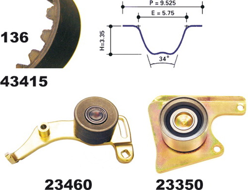 MAPCO 23415 Timing Belt Kit