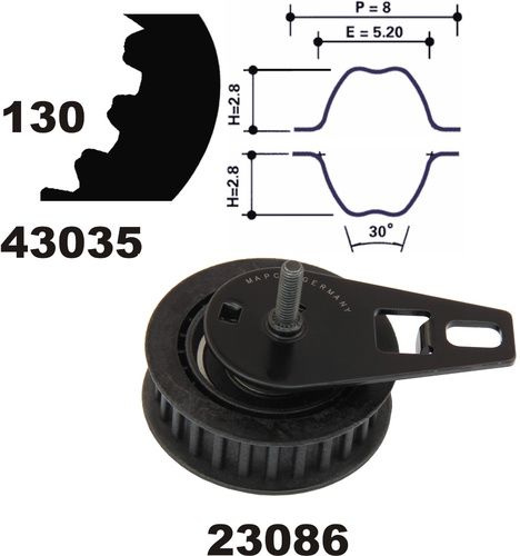 MAPCO 23035 Timing Belt Kit