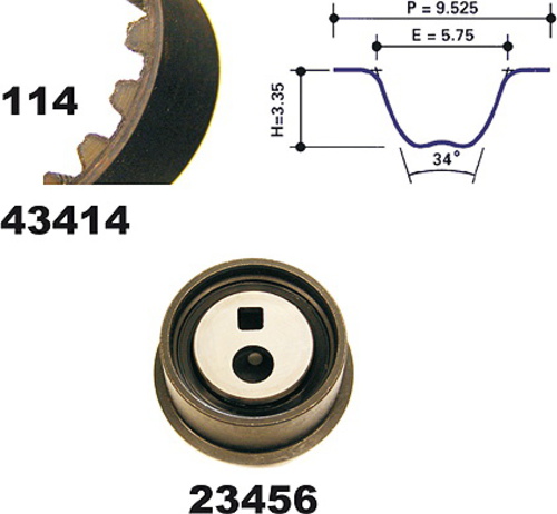 MAPCO 23416 Timing Belt Kit