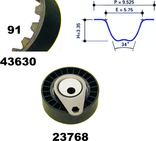 MAPCO 23630 Timing Belt Kit