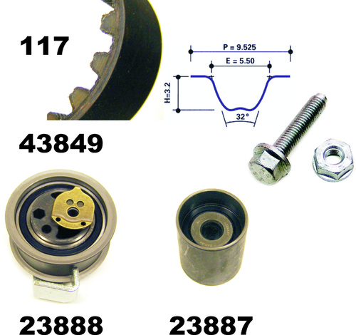 MAPCO 23849 Timing Belt Kit