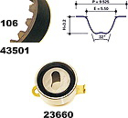 MAPCO 23501 Timing Belt Kit