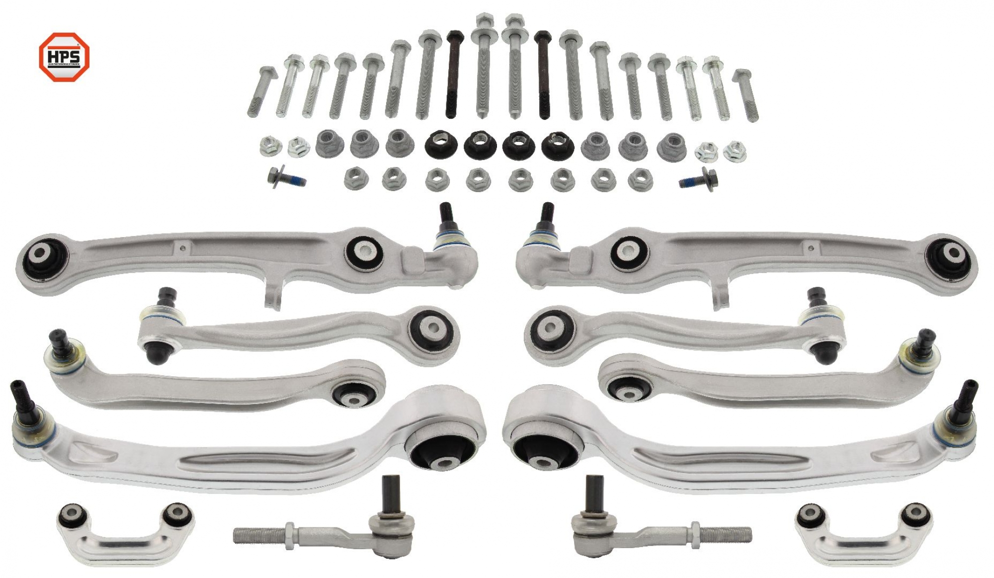 MAPCO 59828/1HPS MAPCO KIT REINFORCED WISHBONE CONTROL ARMS TIE ROD ENDS CONNECTORS + all screws