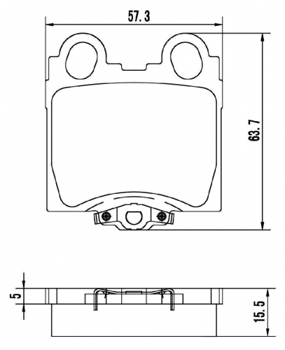 MAPCO 6873 Brake Pad Set, disc brake