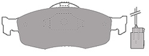 MAPCO 6369 Комплект тормозных колодок, дисковый тормоз