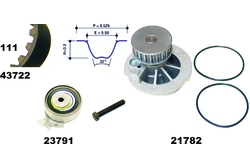 MAPCO 41722/1 Water Pump & Timing Belt Kit