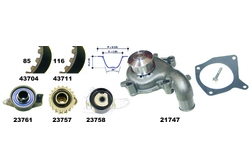MAPCO 41712 Water Pump & Timing Belt Kit