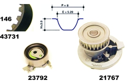 MAPCO 41731/1 Water Pump & Timing Belt Kit