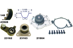 MAPCO 41928 Water Pump & Timing Belt Kit